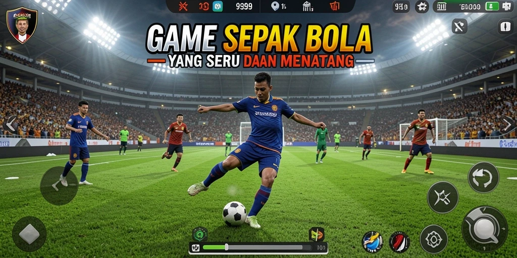 Tampilan menarik dari gameplay <strong>9399</strong> yang penuh aksi sepak bola.