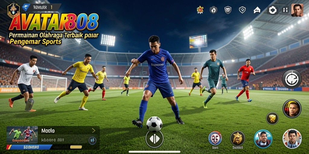 Tampilan gameplay <strong>AVATAR808</strong> dengan aksi olahraga yang seru.
