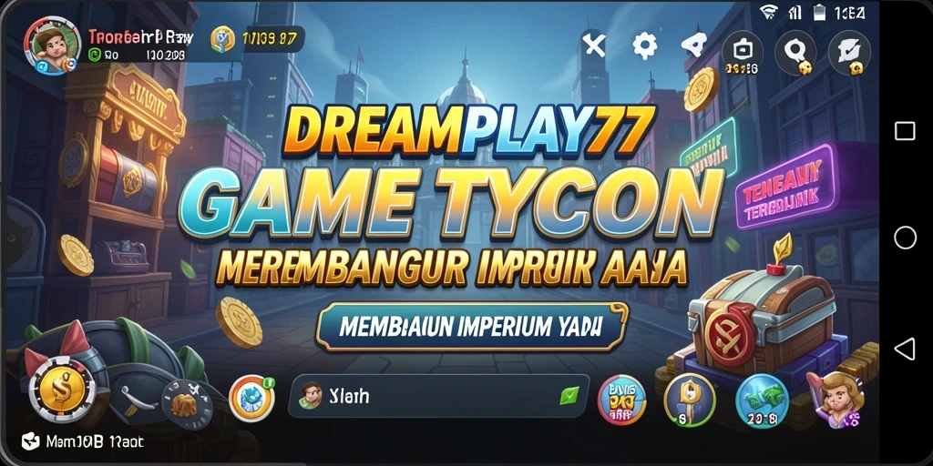 Tampilan gameplay <strong>DREAMPLAY77</strong> yang menarik dan interaktif dalam membangun bisnis.