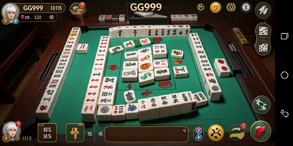 Screenshot gameplay GG999 menunjukkan keseruan permainan Mahjong yang menantang.