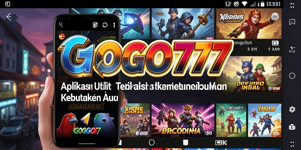 Tampilan antarmuka GOGO77 yang bersih dan fungsional.