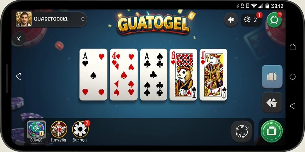 Tampilan gameplay GUATOGEL yang menarik dan dinamis.