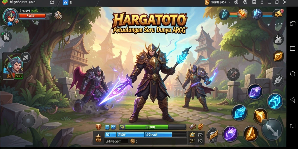 Tampilan gameplay HARGATOTO yang mendebarkan dan penuh aksi.