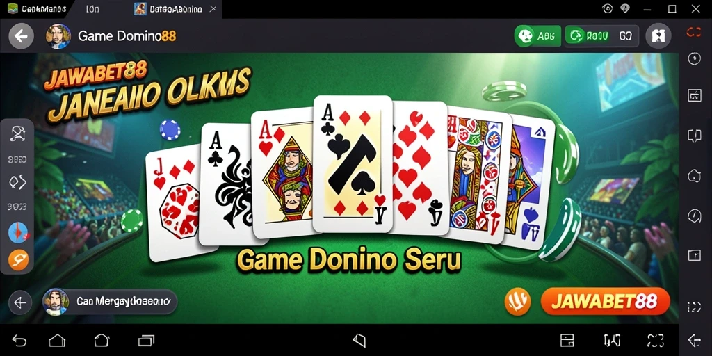 Tampilan gameplay Domino yang seru dan menarik di JAWABET88.