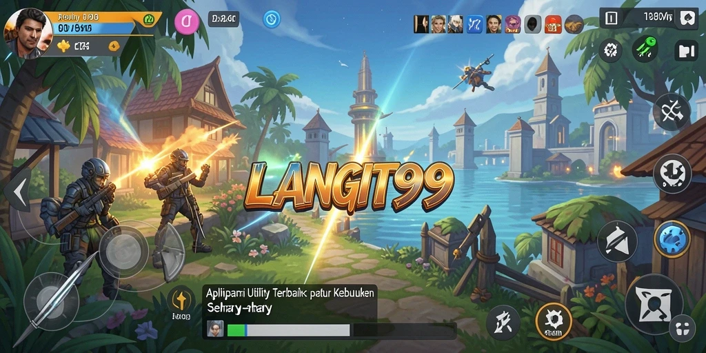 Tampilan antarmuka utama LANGIT99 dengan fitur-fitur Utility.