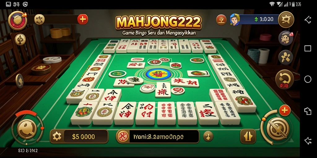 Tampilan seru dari permainan Bingo MAHJONG222 yang mengasyikkan.