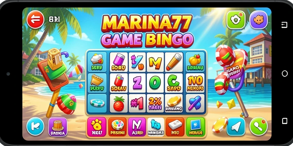Tampilan permainan Bingo yang seru dan interaktif di MARINA77.