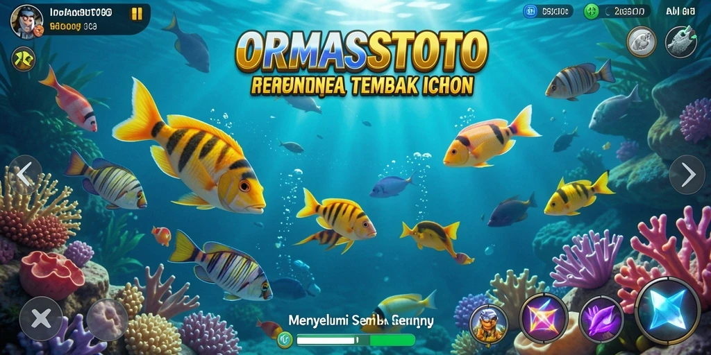 Tampilan gameplay seru saat menembak ikan di ORMASSTOTO.