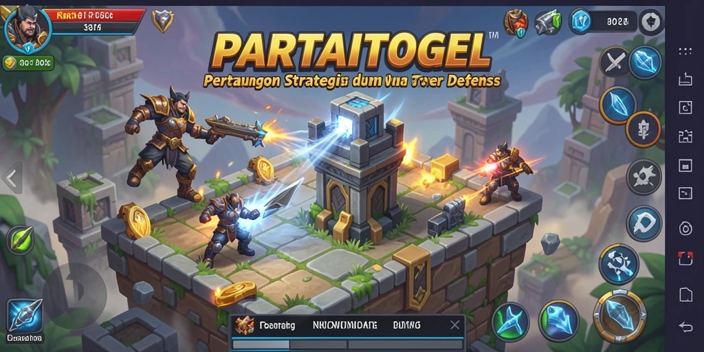 Screenshot gameplay PARTAITOGEL yang menunjukkan strategi pertahanan yang intens.
