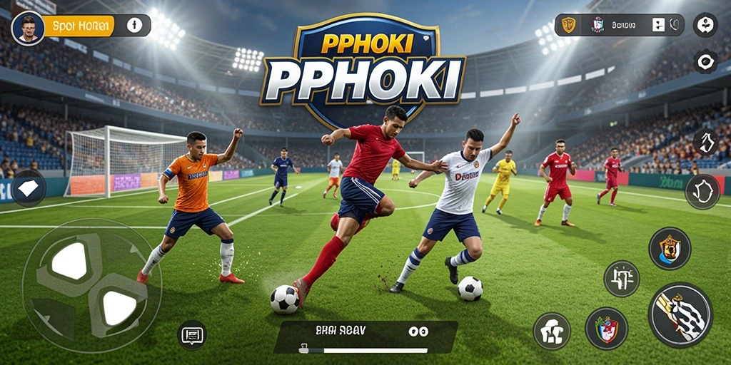 Screenshot gameplay PPHOKI yang menampilkan aksi seru dalam olahraga.