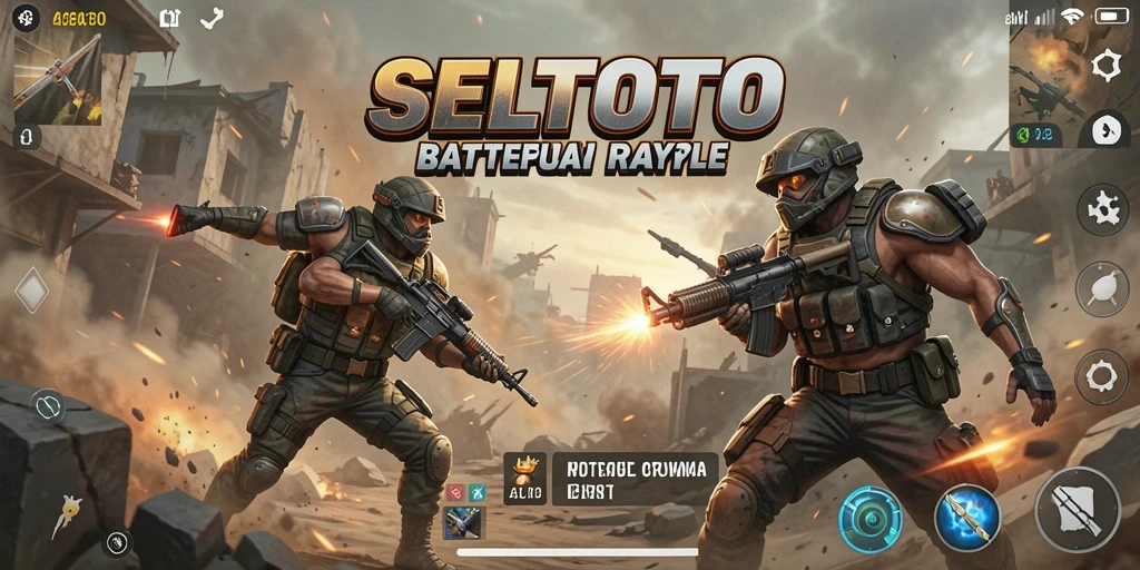 Tampilan gameplay SERU di SELTOTO saat pertarungan Battle Royale.