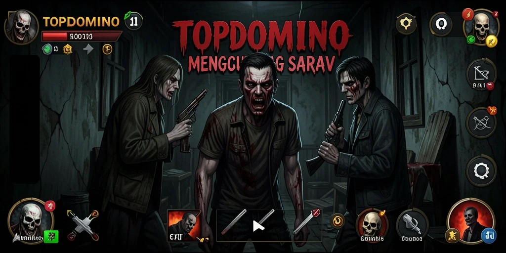 Screenshot gameplay menegangkan dari TOPDOMINO yang penuh kengerian.